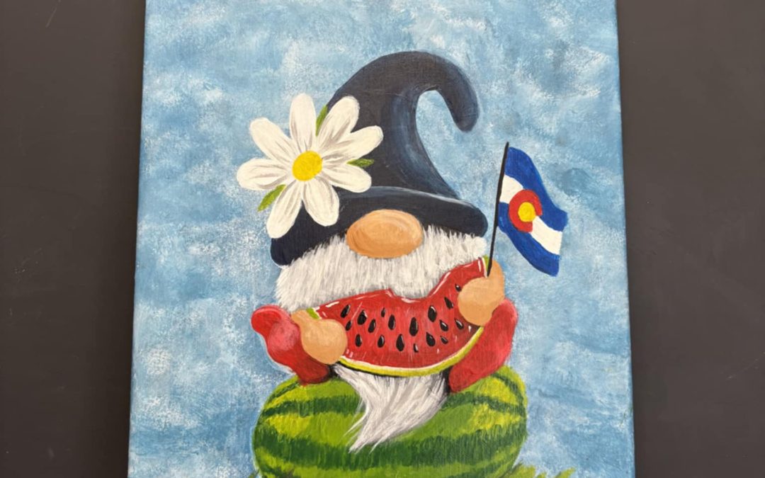 Sweet Summer Gnome — Wines and Designs — $35-42 ($12 Deposit)